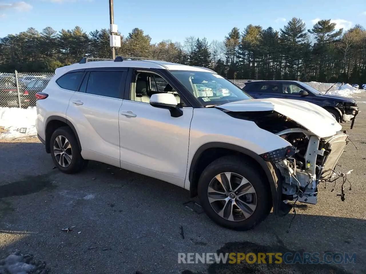 4 Фотография поврежденного автомобиля 5TDKDRBH0PS037335 TOYOTA HIGHLANDER 2023