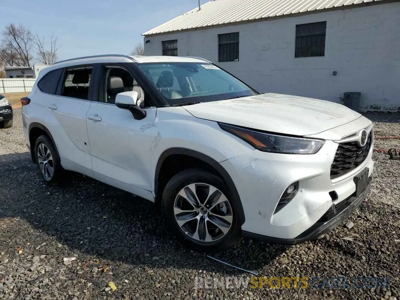 4 Фотография поврежденного автомобиля 5TDKDRBH1PS009009 TOYOTA HIGHLANDER 2023