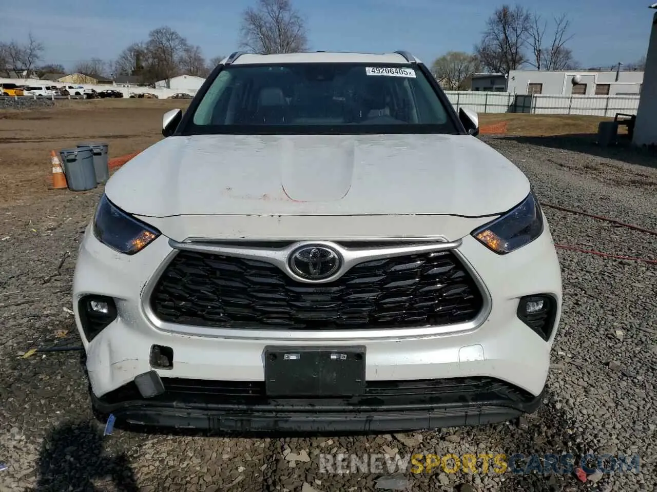 5 Фотография поврежденного автомобиля 5TDKDRBH1PS009009 TOYOTA HIGHLANDER 2023