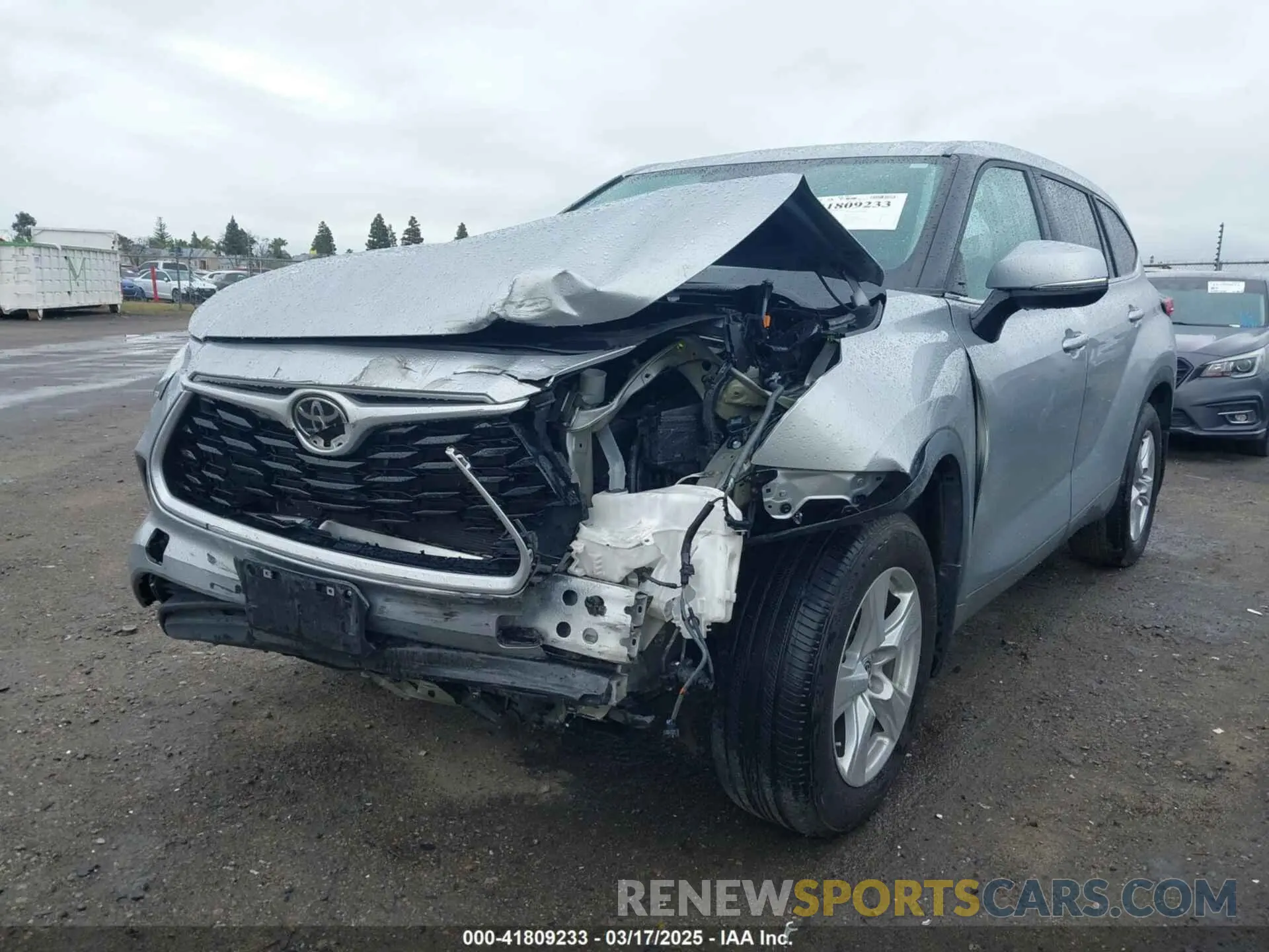 2 Фотография поврежденного автомобиля 5TDKDRBH1PS015442 TOYOTA HIGHLANDER 2023