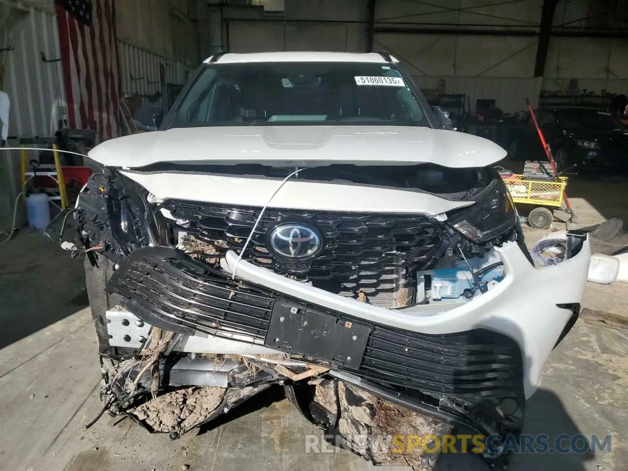 5 Фотография поврежденного автомобиля 5TDKDRBH2PS009150 TOYOTA HIGHLANDER 2023