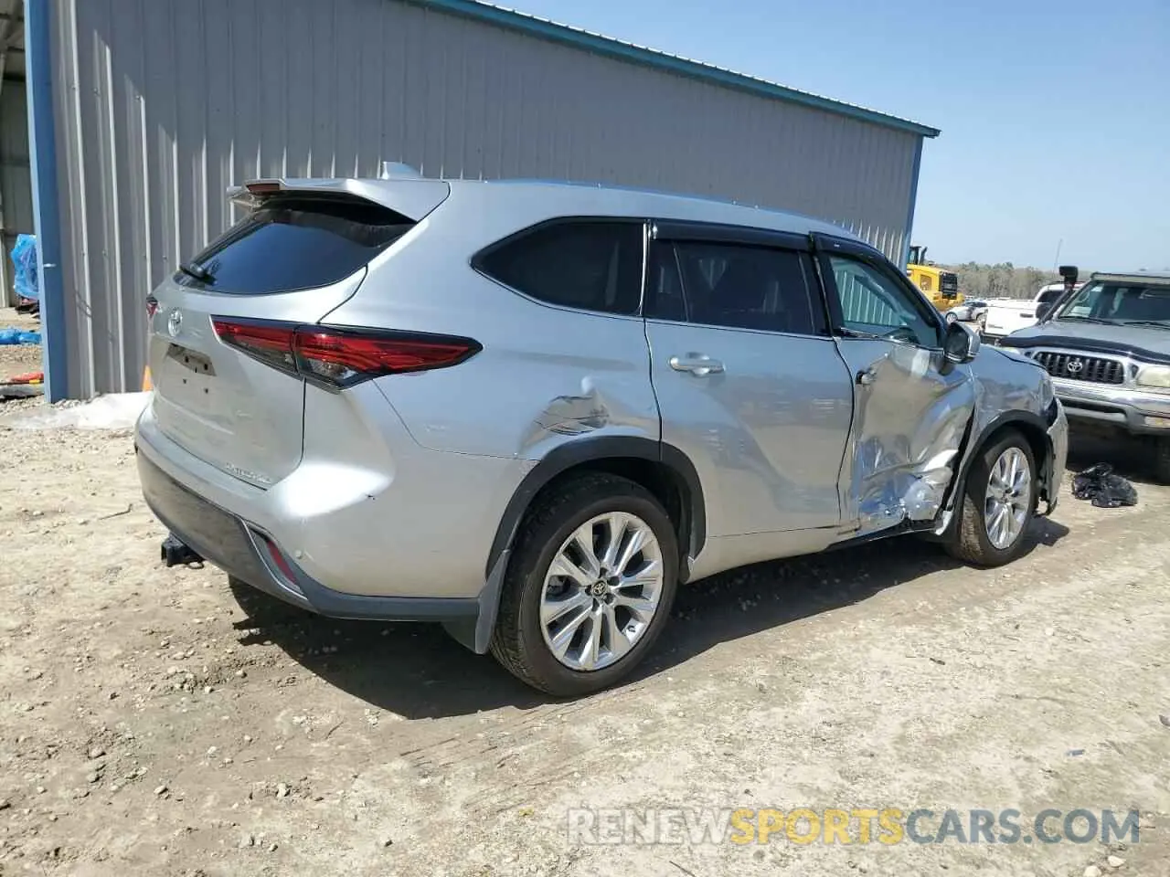 3 Фотография поврежденного автомобиля 5TDKDRBH2PS010122 TOYOTA HIGHLANDER 2023