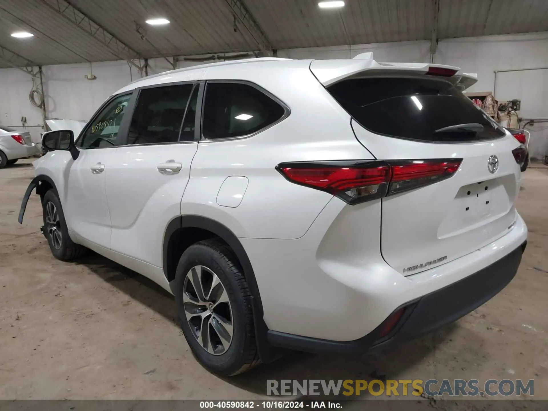 3 Фотография поврежденного автомобиля 5TDKDRBH3PS035286 TOYOTA HIGHLANDER 2023