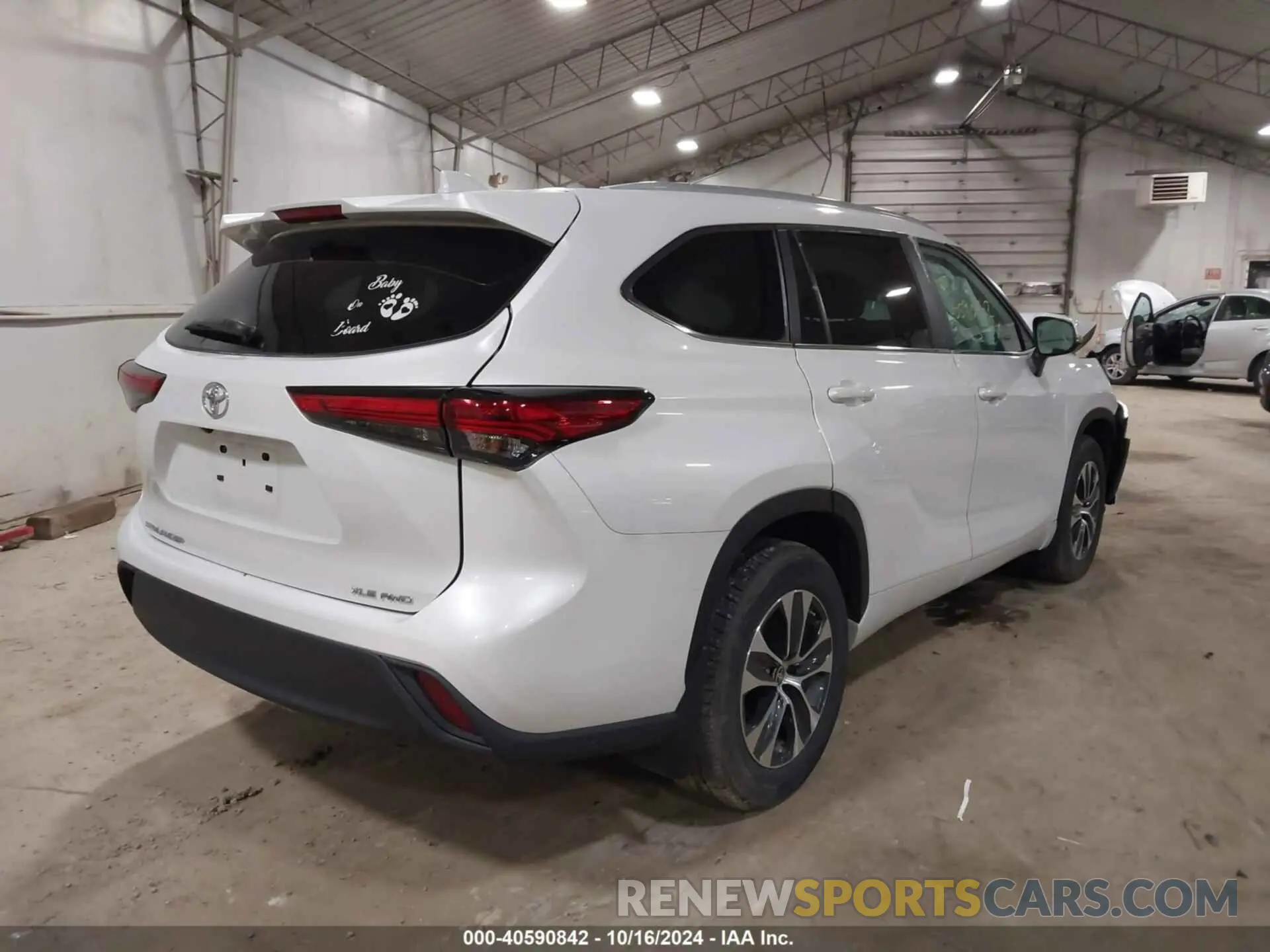 4 Фотография поврежденного автомобиля 5TDKDRBH3PS035286 TOYOTA HIGHLANDER 2023