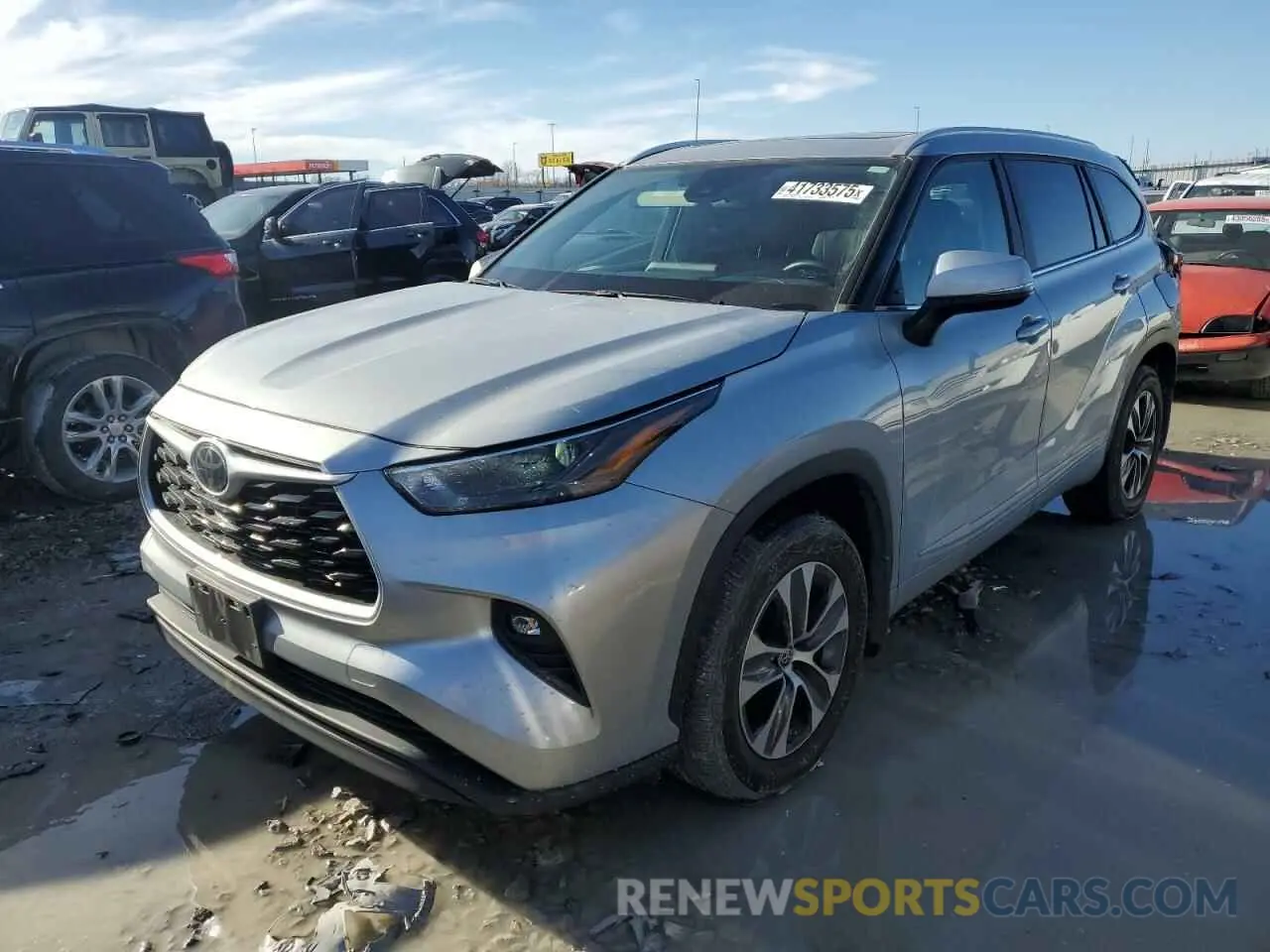 1 Photograph of a damaged car 5TDKDRBH3PS041041 TOYOTA HIGHLANDER 2023