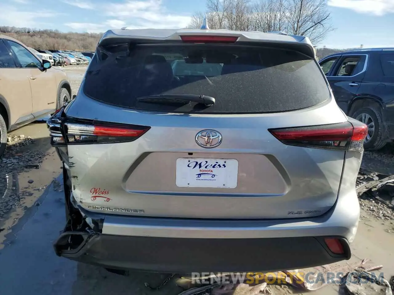 6 Photograph of a damaged car 5TDKDRBH3PS041041 TOYOTA HIGHLANDER 2023