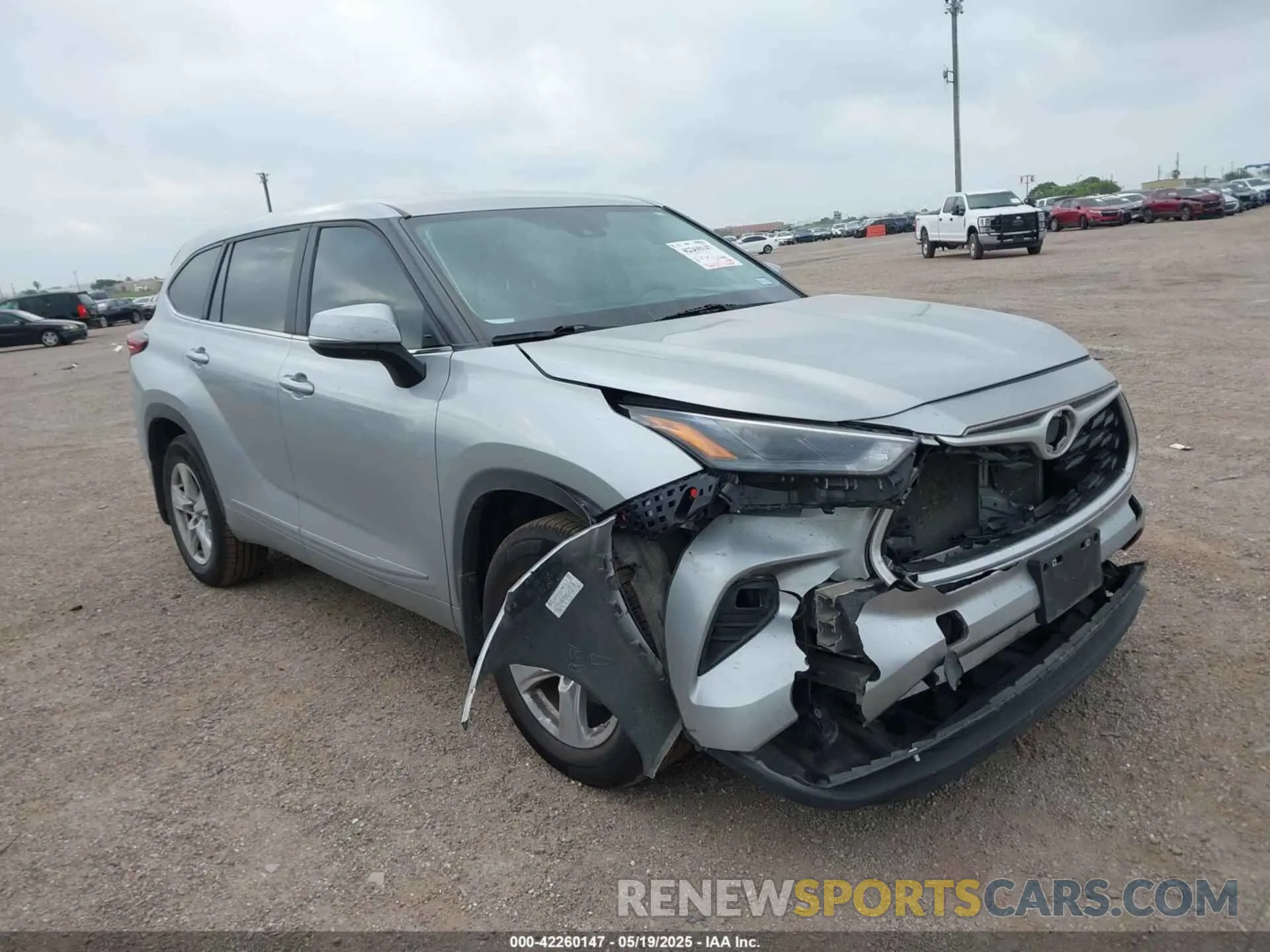 1 Photograph of a damaged car 5TDKDRBH3PS522388 TOYOTA HIGHLANDER 2023