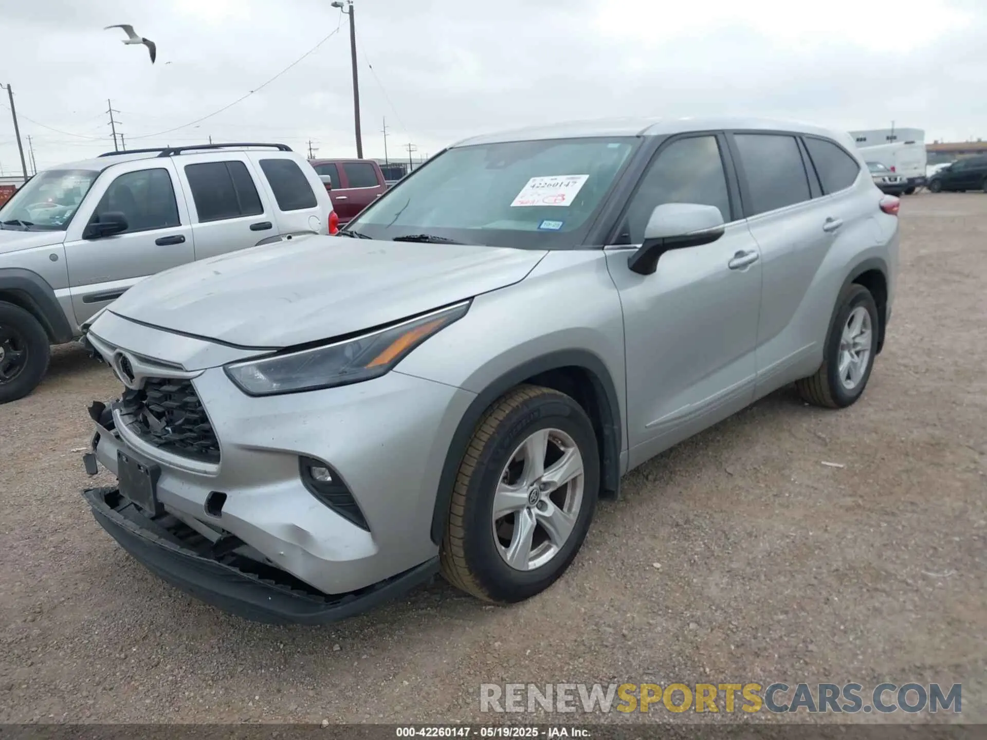 2 Photograph of a damaged car 5TDKDRBH3PS522388 TOYOTA HIGHLANDER 2023