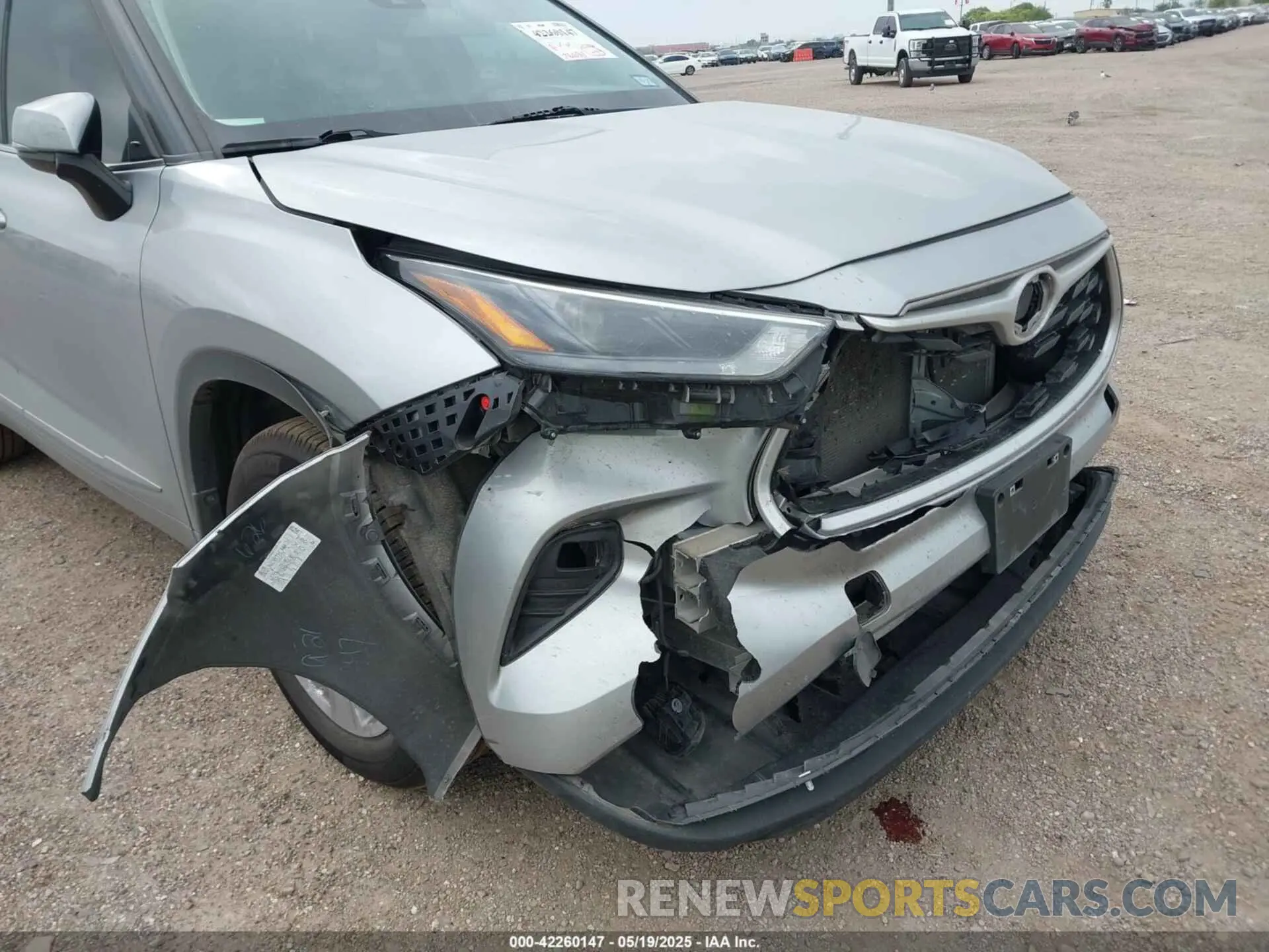 6 Photograph of a damaged car 5TDKDRBH3PS522388 TOYOTA HIGHLANDER 2023