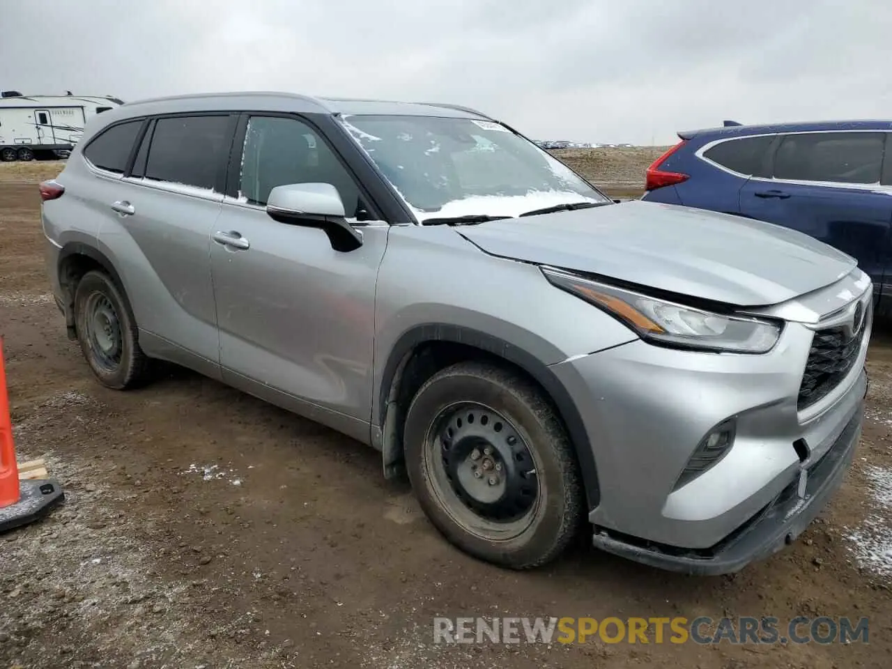 4 Фотография поврежденного автомобиля 5TDKDRBH4PS030677 TOYOTA HIGHLANDER 2023