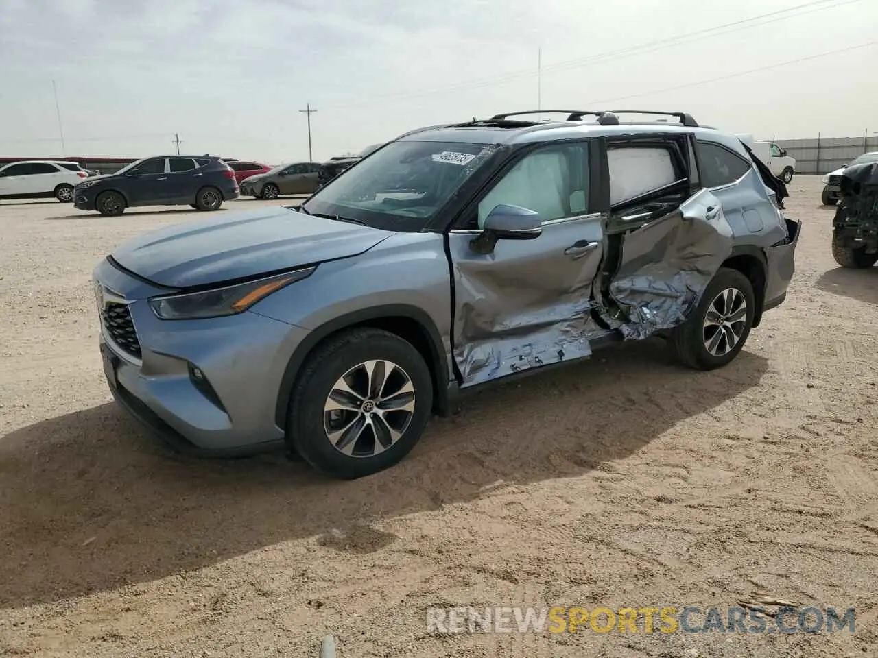 1 Photograph of a damaged car 5TDKDRBH4PS038178 TOYOTA HIGHLANDER 2023