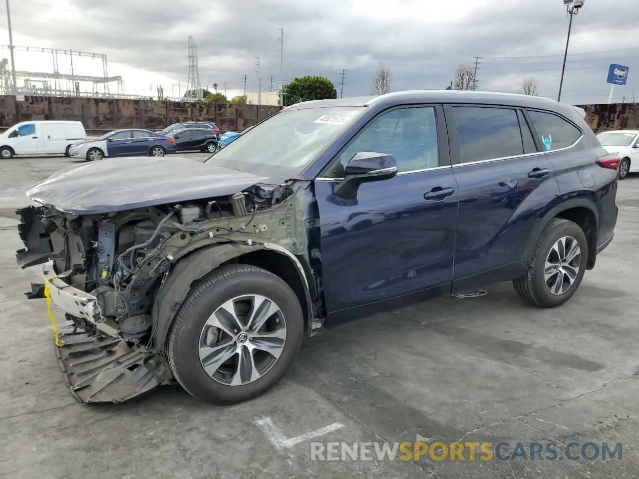 1 Photograph of a damaged car 5TDKDRBH4PS500853 TOYOTA HIGHLANDER 2023