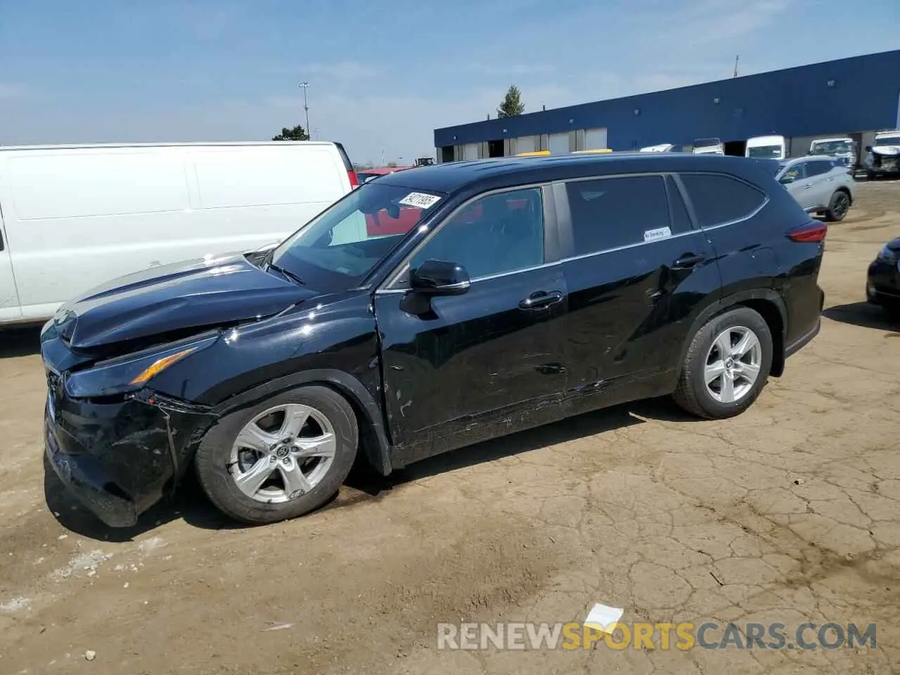 1 Photograph of a damaged car 5TDKDRBH4PS526207 TOYOTA HIGHLANDER 2023