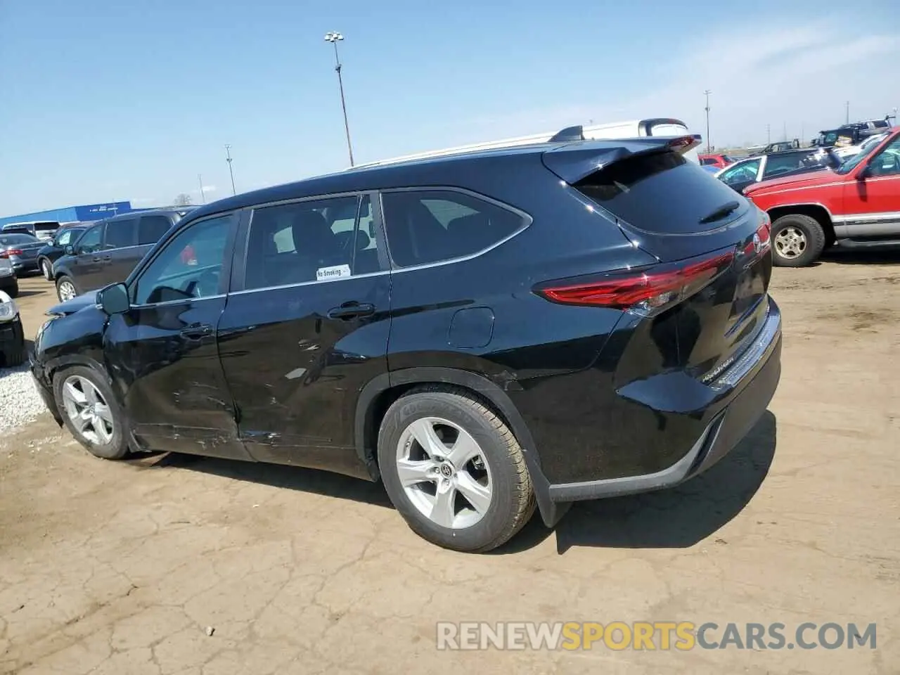 2 Photograph of a damaged car 5TDKDRBH4PS526207 TOYOTA HIGHLANDER 2023