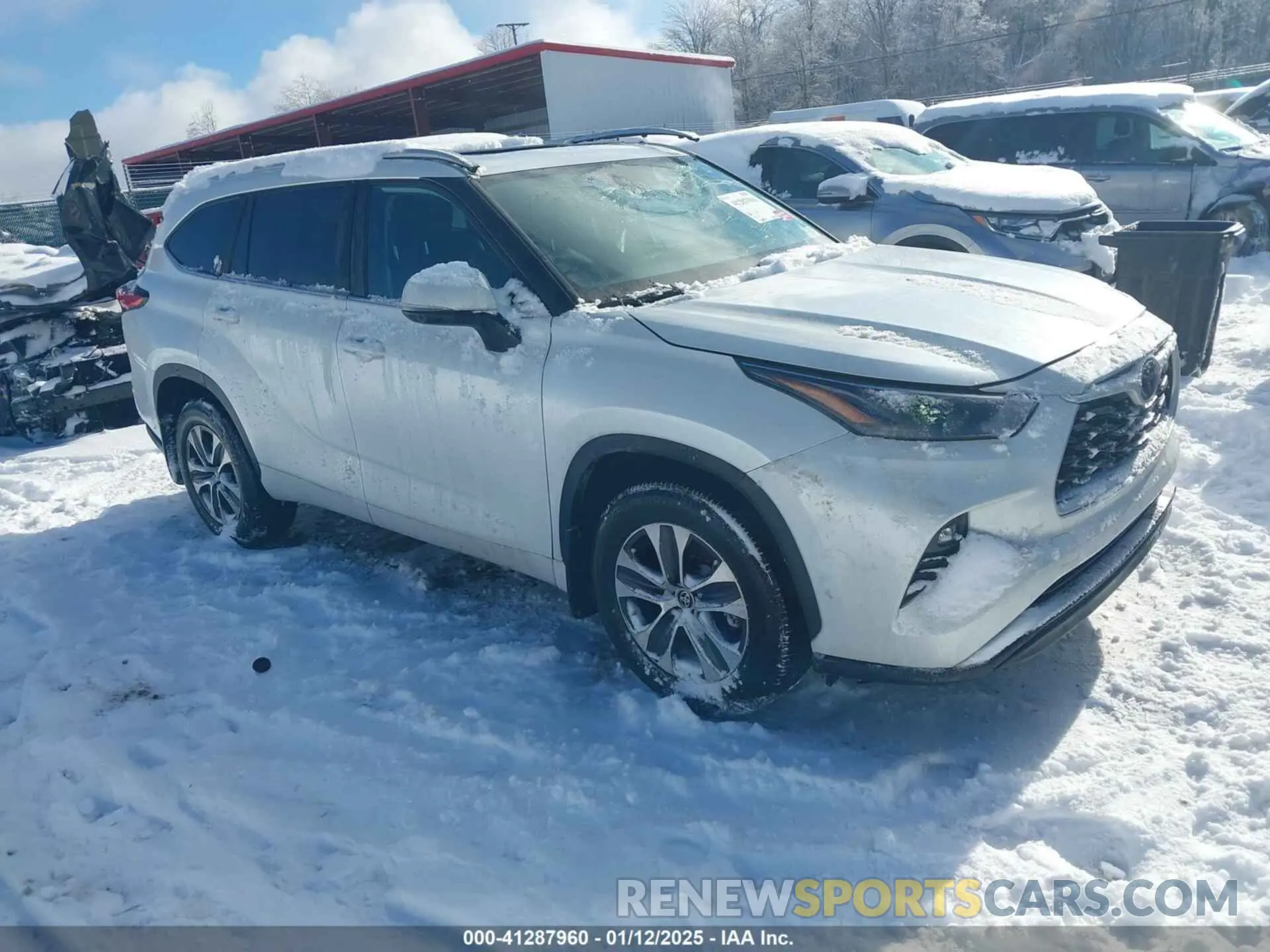 1 Photograph of a damaged car 5TDKDRBH5PS008770 TOYOTA HIGHLANDER 2023