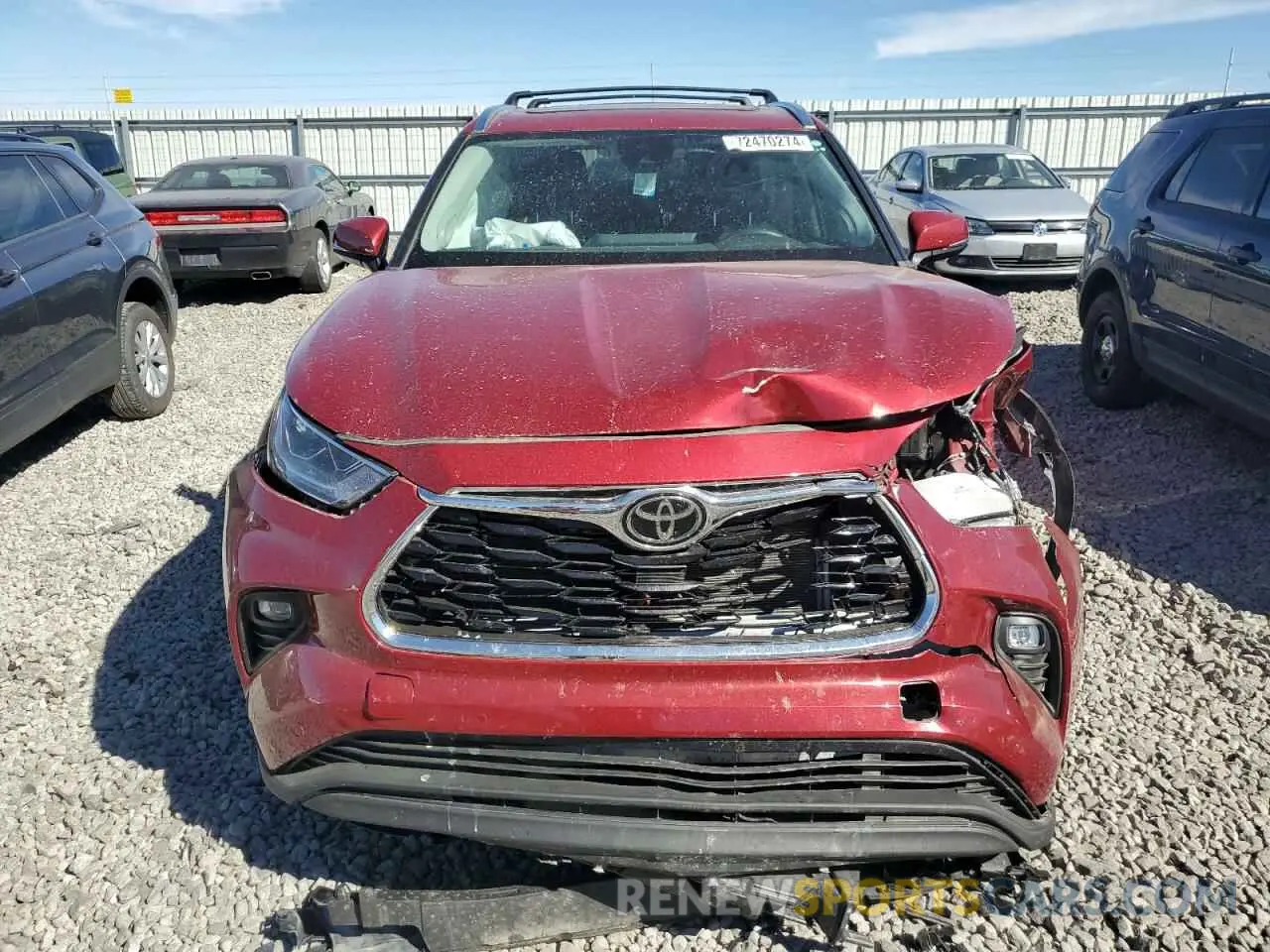 5 Photograph of a damaged car 5TDKDRBH5PS009532 TOYOTA HIGHLANDER 2023