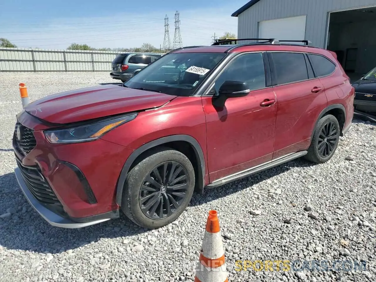 1 Photograph of a damaged car 5TDKDRBH5PS017100 TOYOTA HIGHLANDER 2023