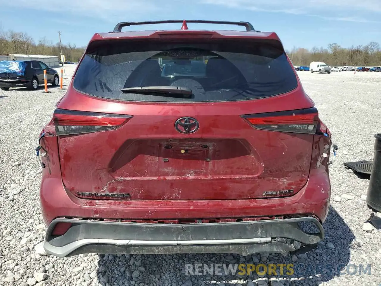 6 Photograph of a damaged car 5TDKDRBH5PS017100 TOYOTA HIGHLANDER 2023