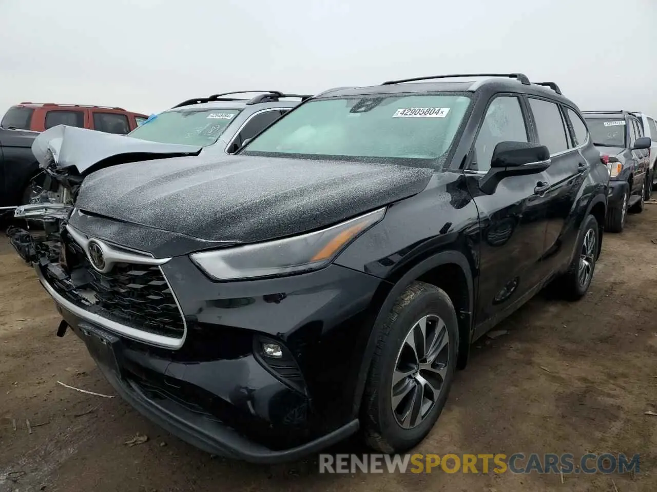 1 Photograph of a damaged car 5TDKDRBH5PS017761 TOYOTA HIGHLANDER 2023