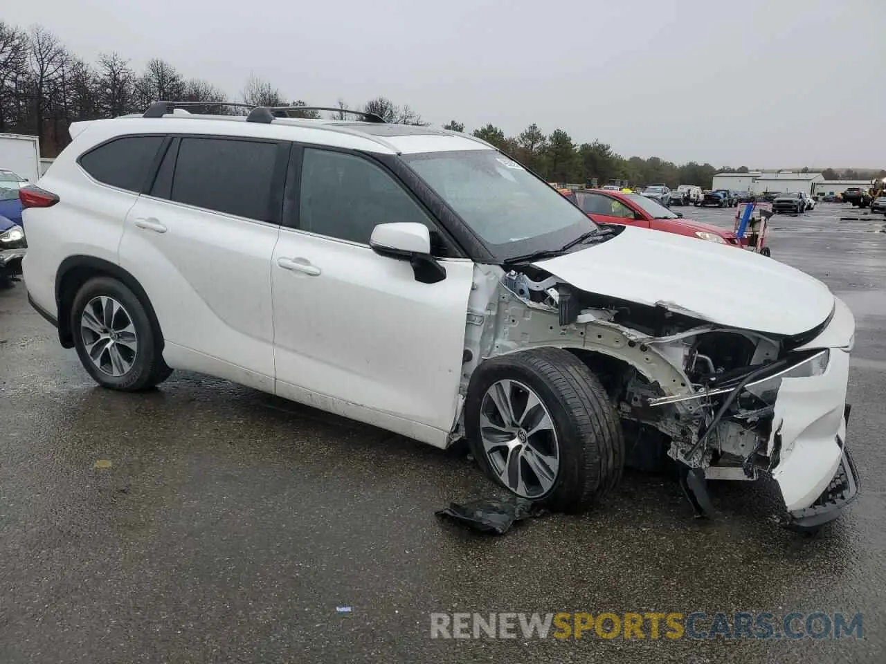 4 Фотография поврежденного автомобиля 5TDKDRBH5PS028565 TOYOTA HIGHLANDER 2023