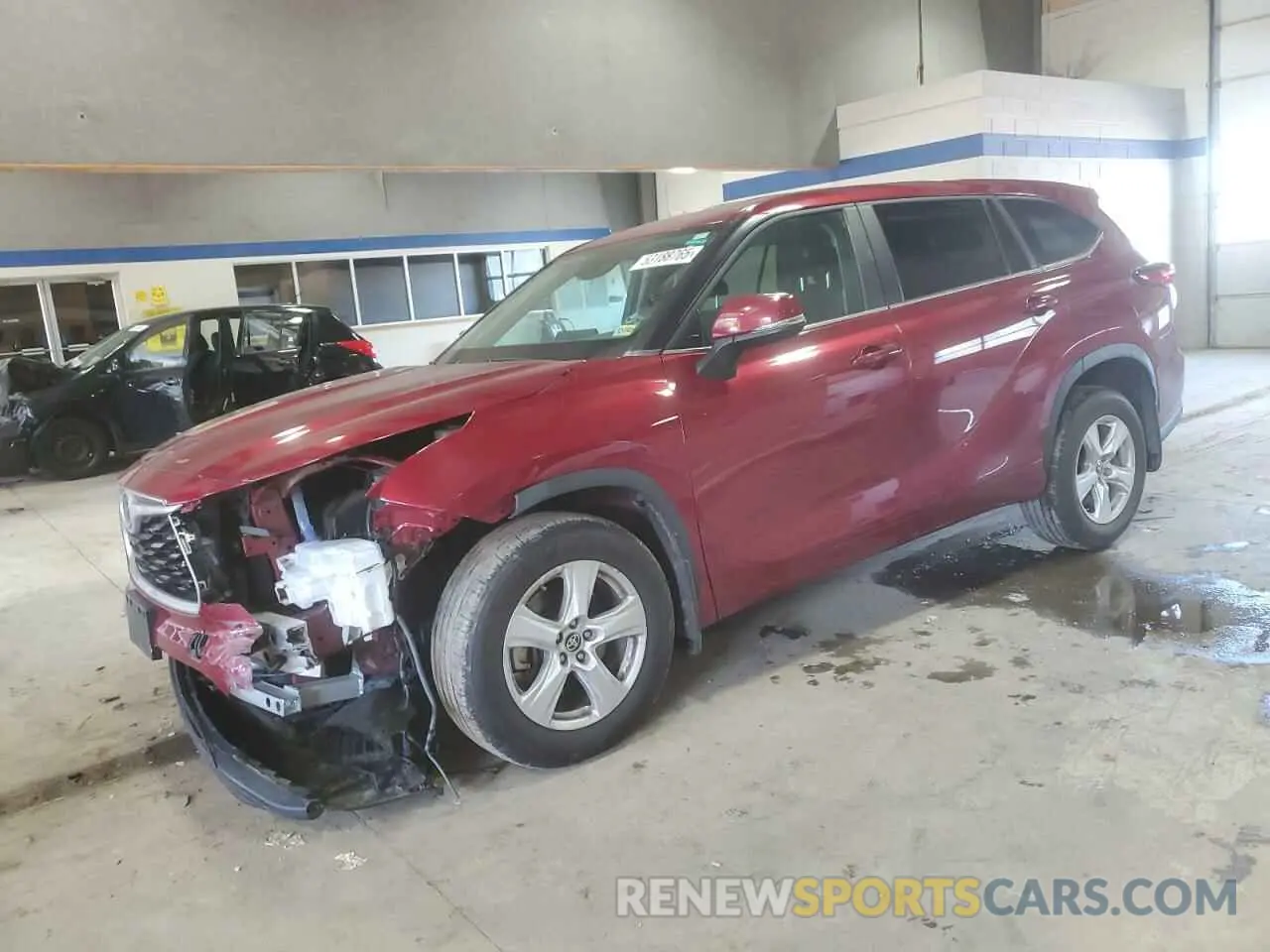 1 Фотография поврежденного автомобиля 5TDKDRBH6PS000595 TOYOTA HIGHLANDER 2023