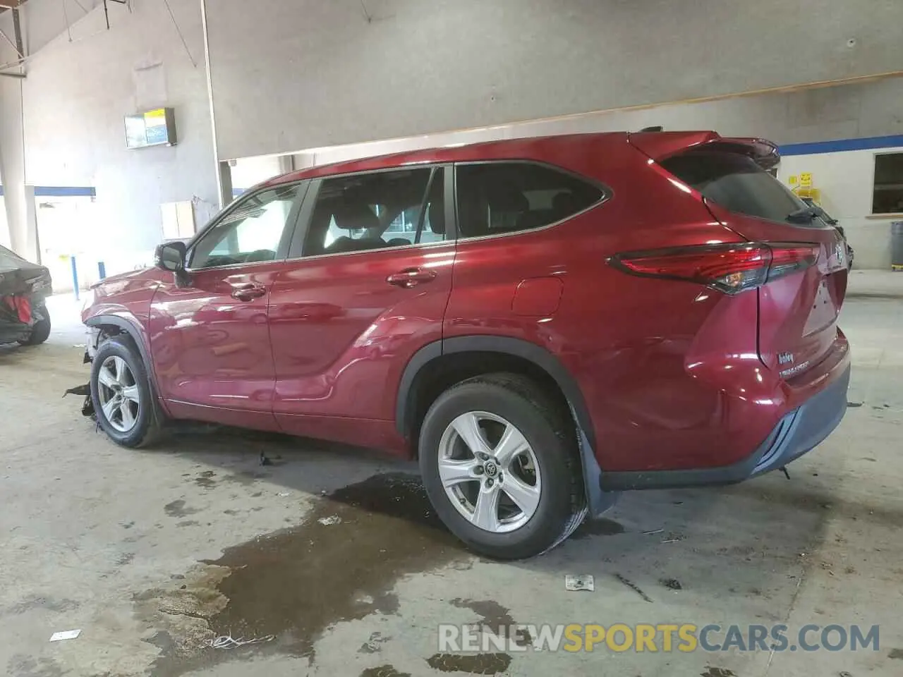 2 Фотография поврежденного автомобиля 5TDKDRBH6PS000595 TOYOTA HIGHLANDER 2023