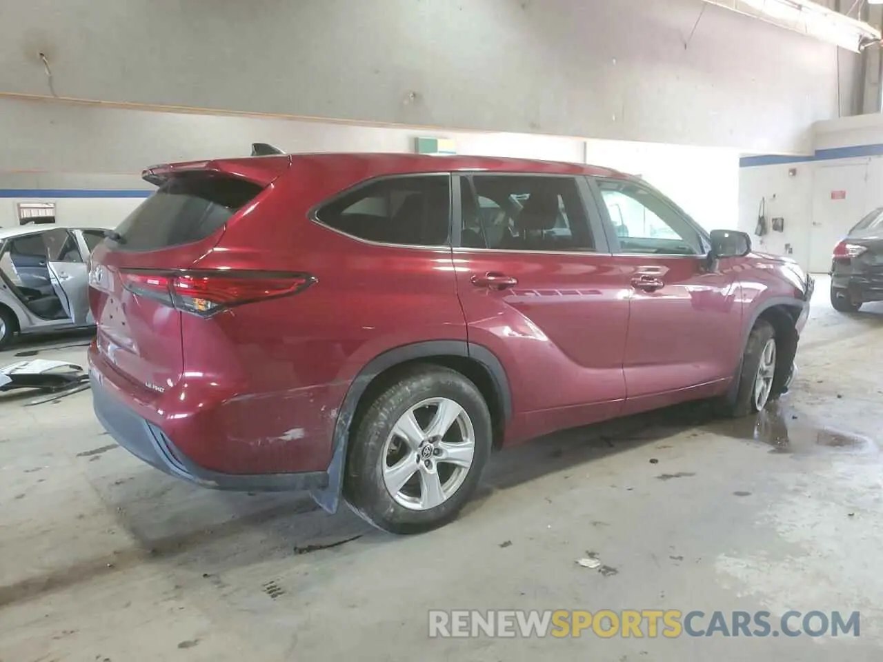 3 Фотография поврежденного автомобиля 5TDKDRBH6PS000595 TOYOTA HIGHLANDER 2023