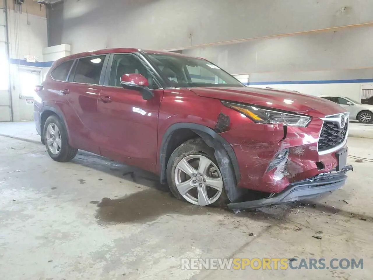 4 Фотография поврежденного автомобиля 5TDKDRBH6PS000595 TOYOTA HIGHLANDER 2023