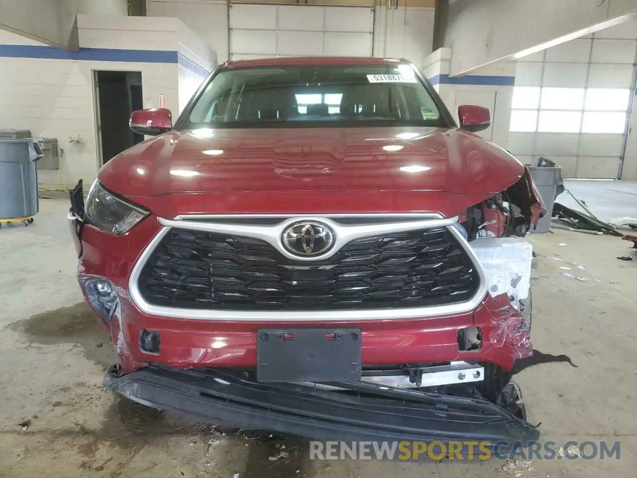 5 Фотография поврежденного автомобиля 5TDKDRBH6PS000595 TOYOTA HIGHLANDER 2023