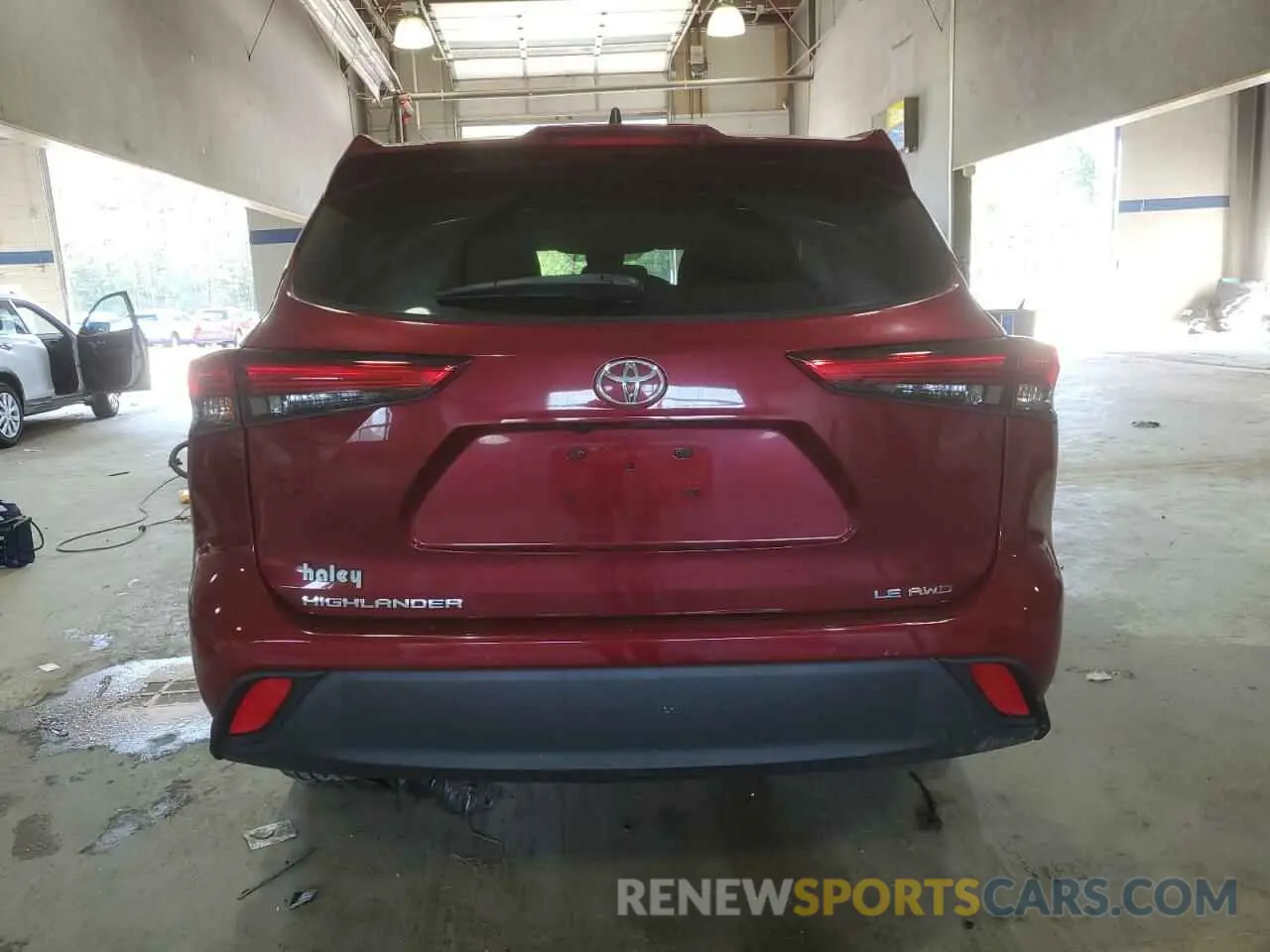 6 Фотография поврежденного автомобиля 5TDKDRBH6PS000595 TOYOTA HIGHLANDER 2023