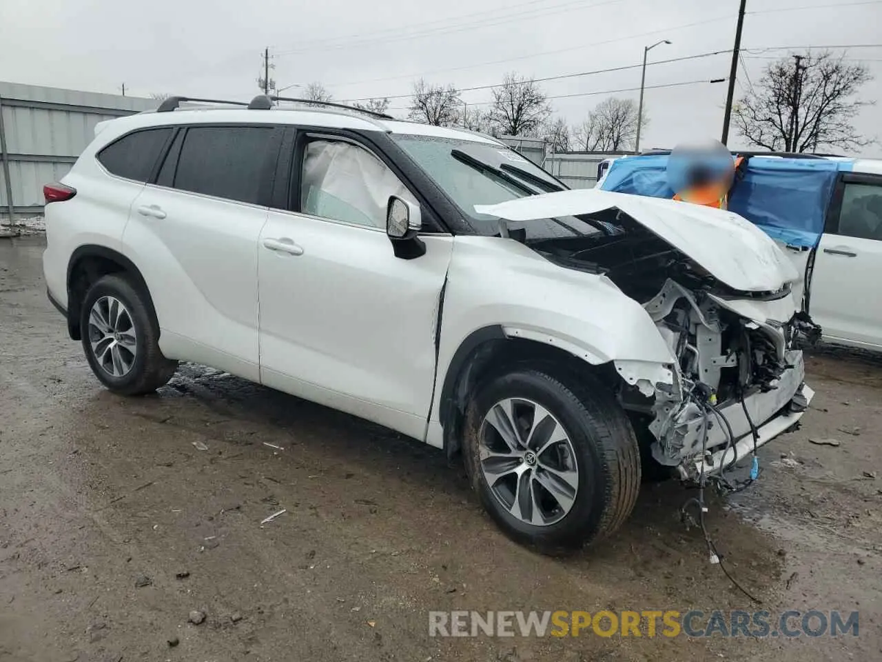 4 Фотография поврежденного автомобиля 5TDKDRBH6PS004792 TOYOTA HIGHLANDER 2023