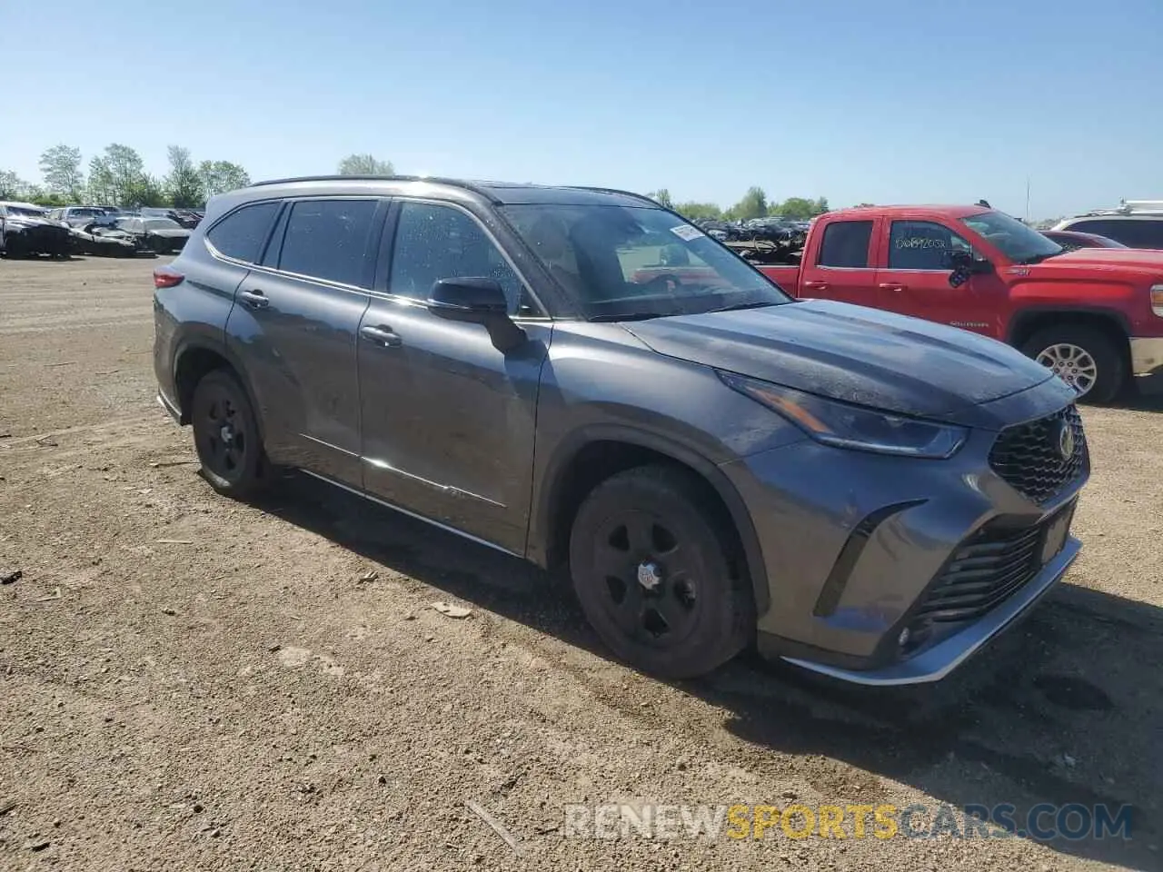 4 Фотография поврежденного автомобиля 5TDKDRBH6PS015002 TOYOTA HIGHLANDER 2023