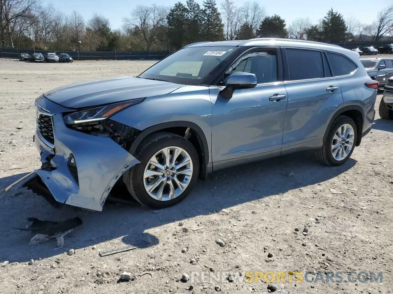 1 Photograph of a damaged car 5TDKDRBH6PS019051 TOYOTA HIGHLANDER 2023