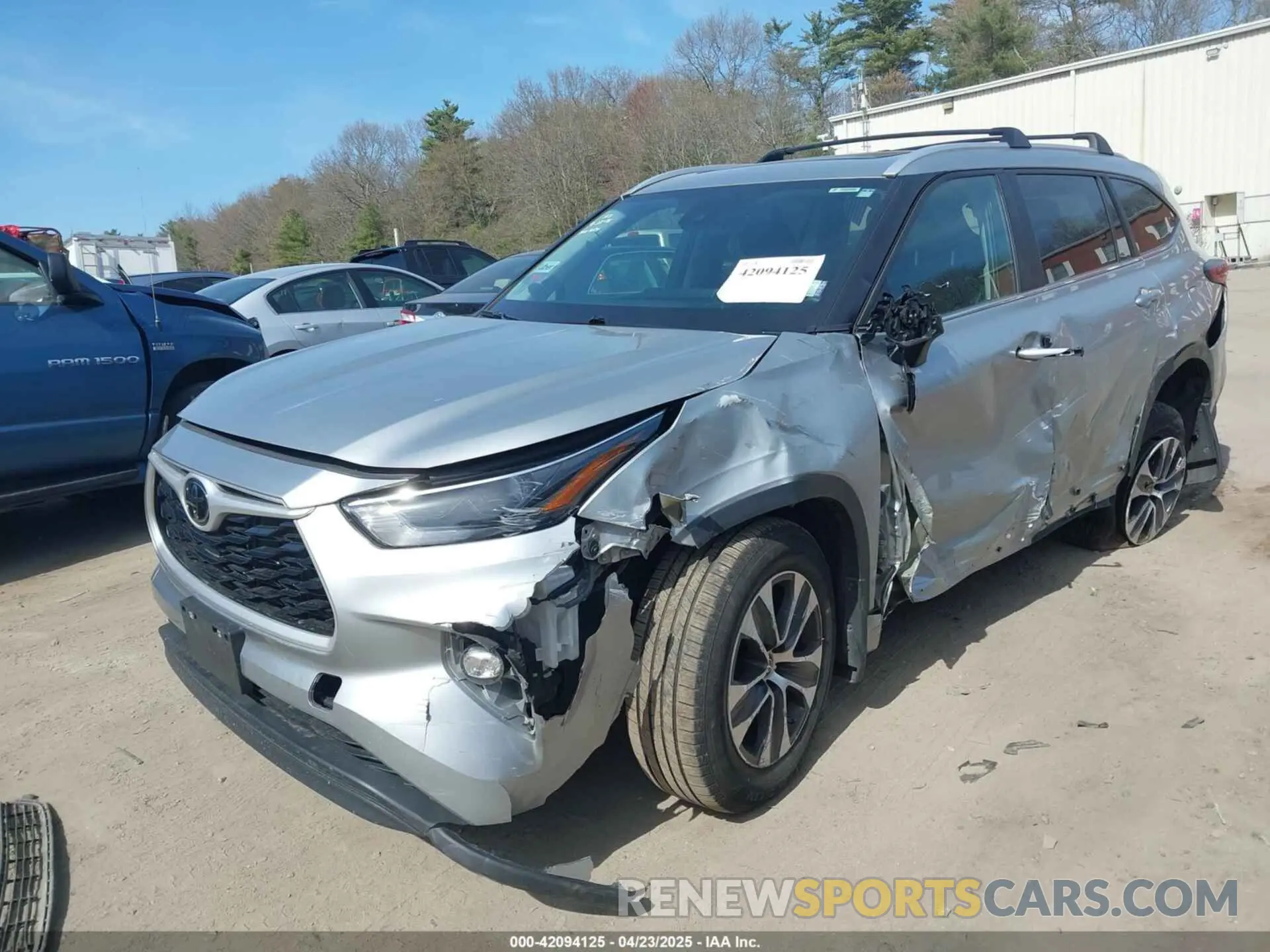 2 Photograph of a damaged car 5TDKDRBH6PS044676 TOYOTA HIGHLANDER 2023