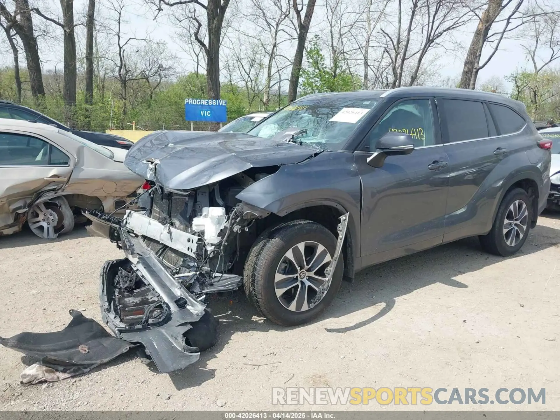 6 Photograph of a damaged car 5TDKDRBH6PS500241 TOYOTA HIGHLANDER 2023