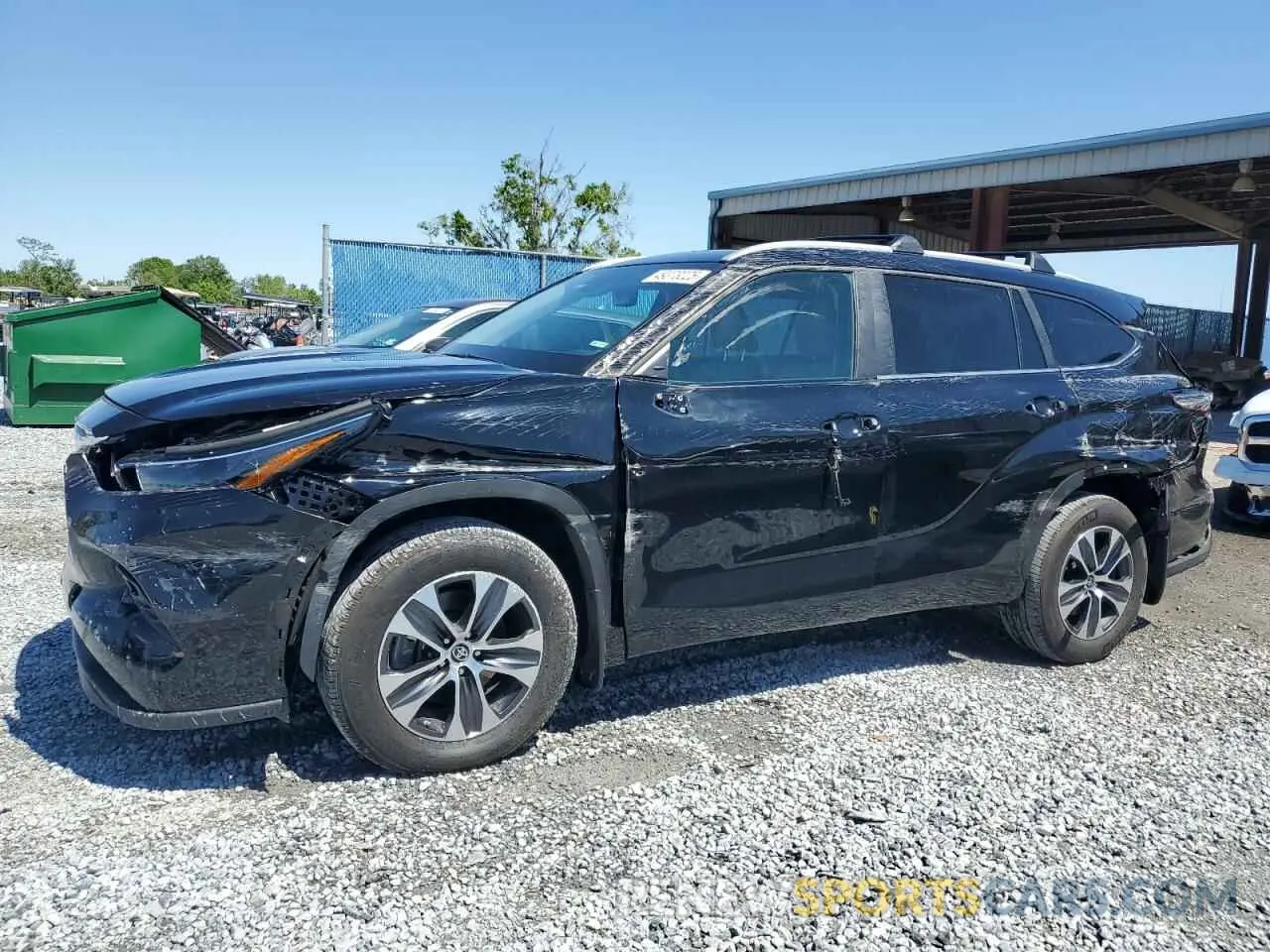 1 Photograph of a damaged car 5TDKDRBH6PS525608 TOYOTA HIGHLANDER 2023