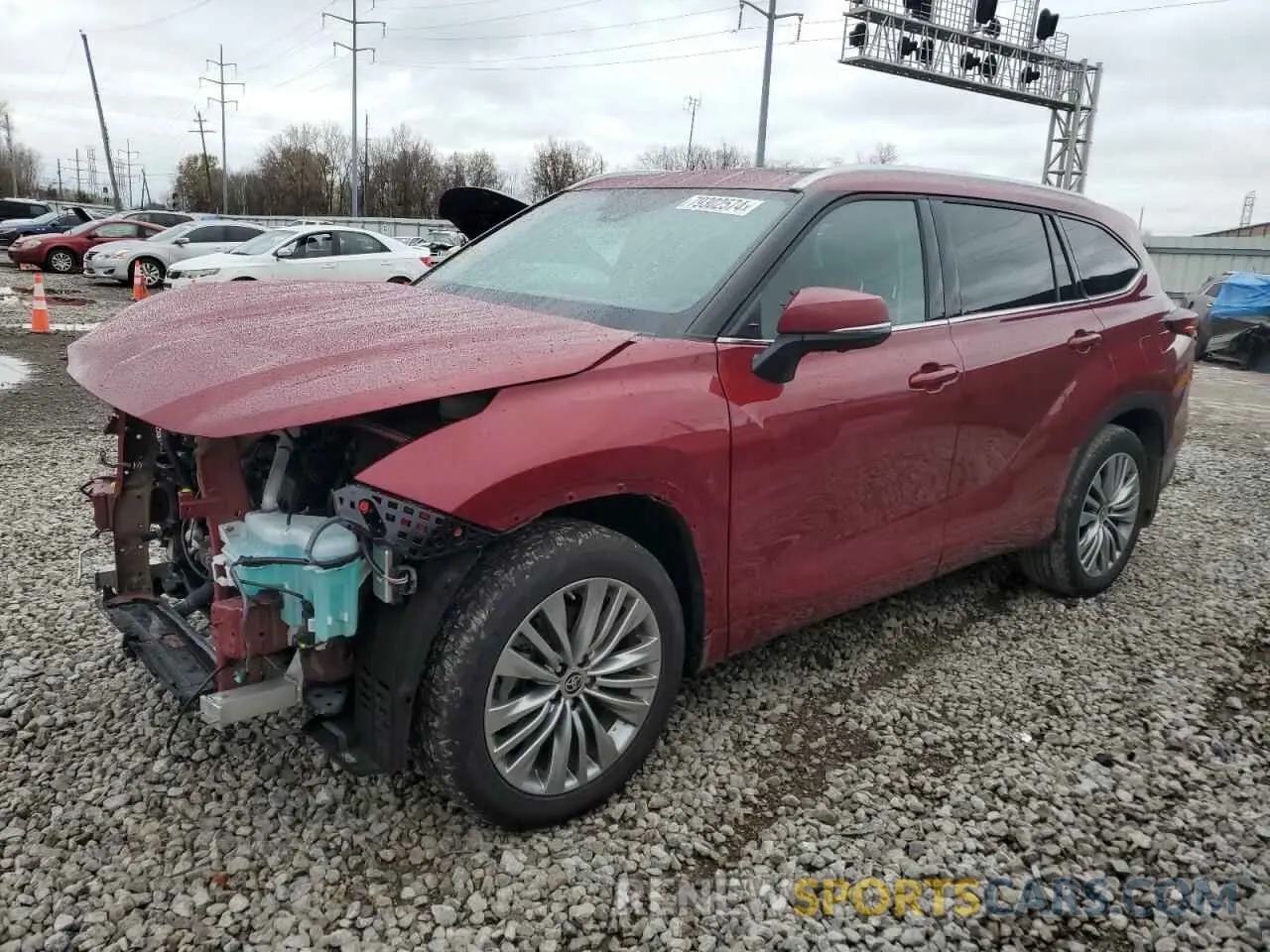 1 Photograph of a damaged car 5TDKDRBH7PS516397 TOYOTA HIGHLANDER 2023