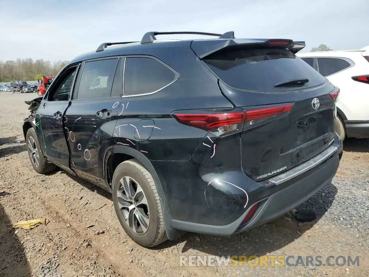 2 Фотография поврежденного автомобиля 5TDKDRBH8PS045795 TOYOTA HIGHLANDER 2023