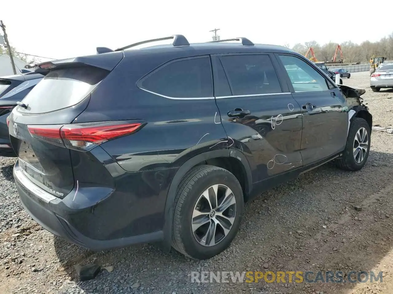 3 Фотография поврежденного автомобиля 5TDKDRBH8PS045795 TOYOTA HIGHLANDER 2023
