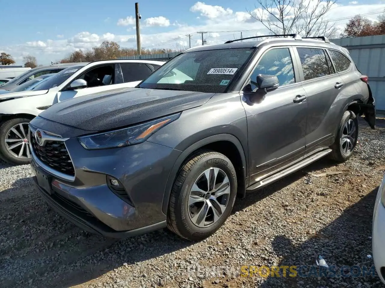 1 Photograph of a damaged car 5TDKDRBH8PS509524 TOYOTA HIGHLANDER 2023