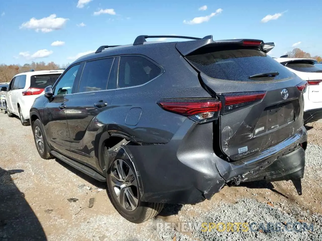 2 Photograph of a damaged car 5TDKDRBH8PS509524 TOYOTA HIGHLANDER 2023