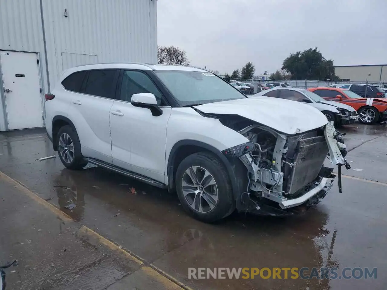 4 Фотография поврежденного автомобиля 5TDKDRBH8PS526890 TOYOTA HIGHLANDER 2023