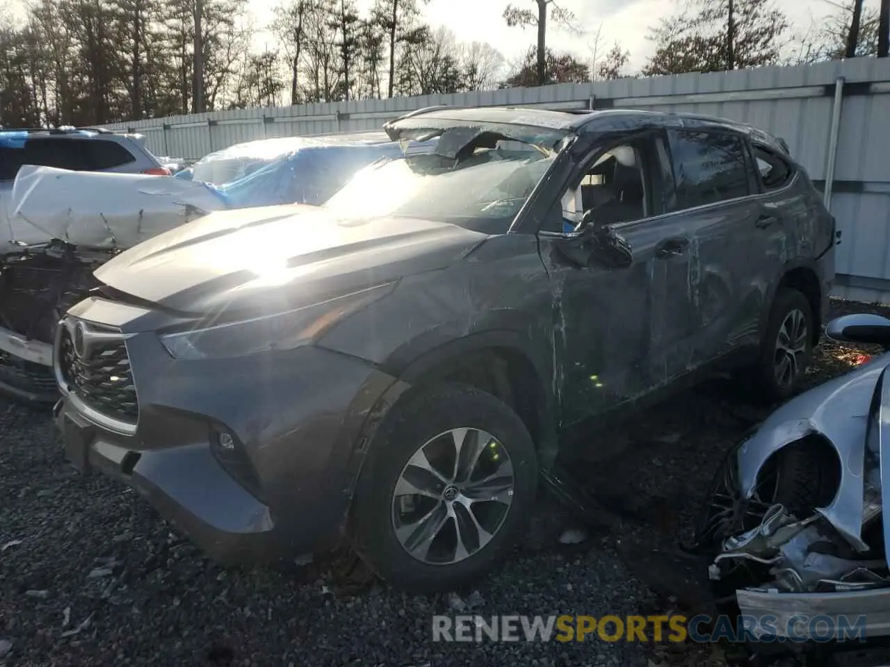 1 Photograph of a damaged car 5TDKDRBH9PS096125 TOYOTA HIGHLANDER 2023