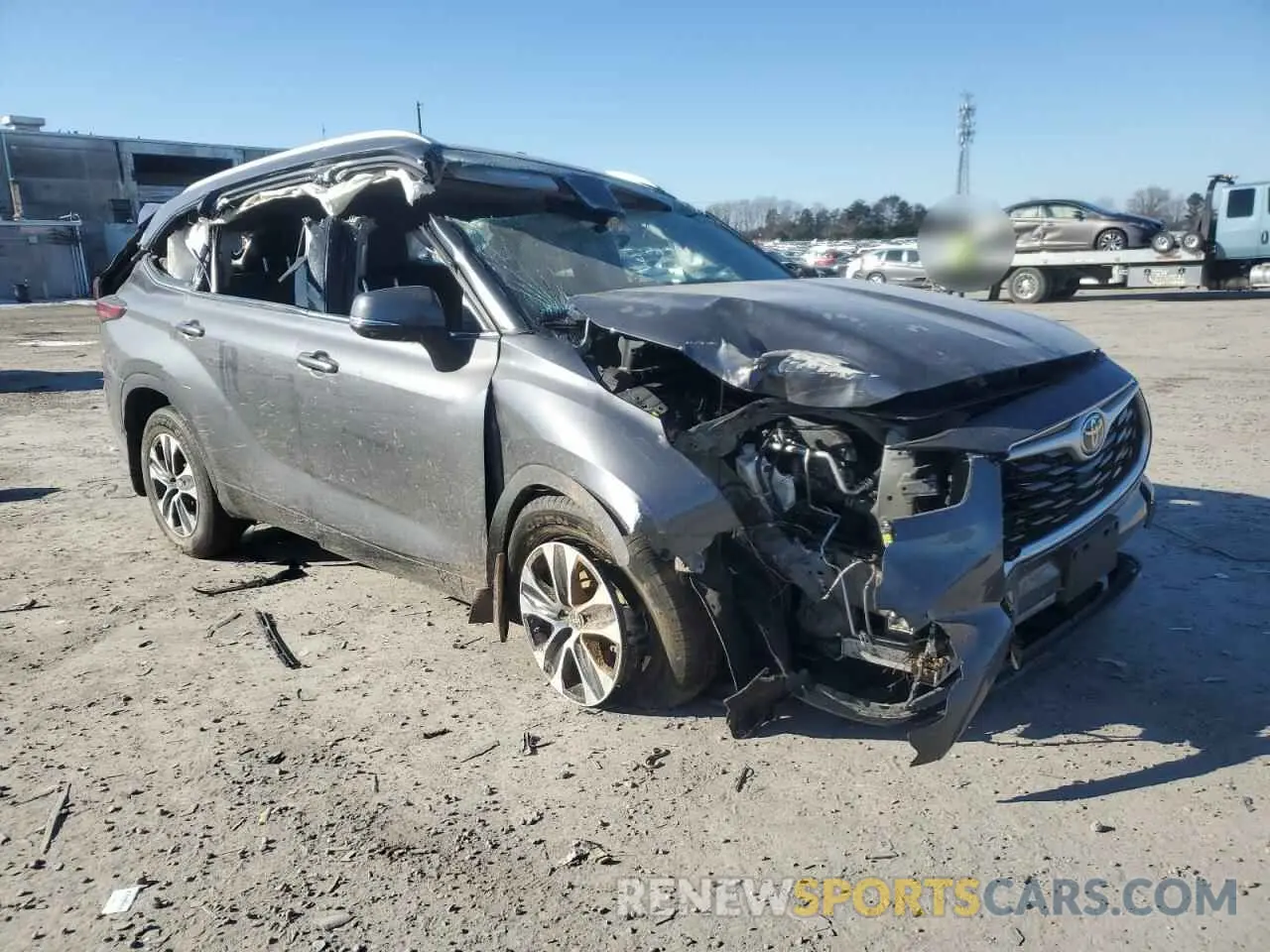 4 Photograph of a damaged car 5TDKDRBH9PS096125 TOYOTA HIGHLANDER 2023