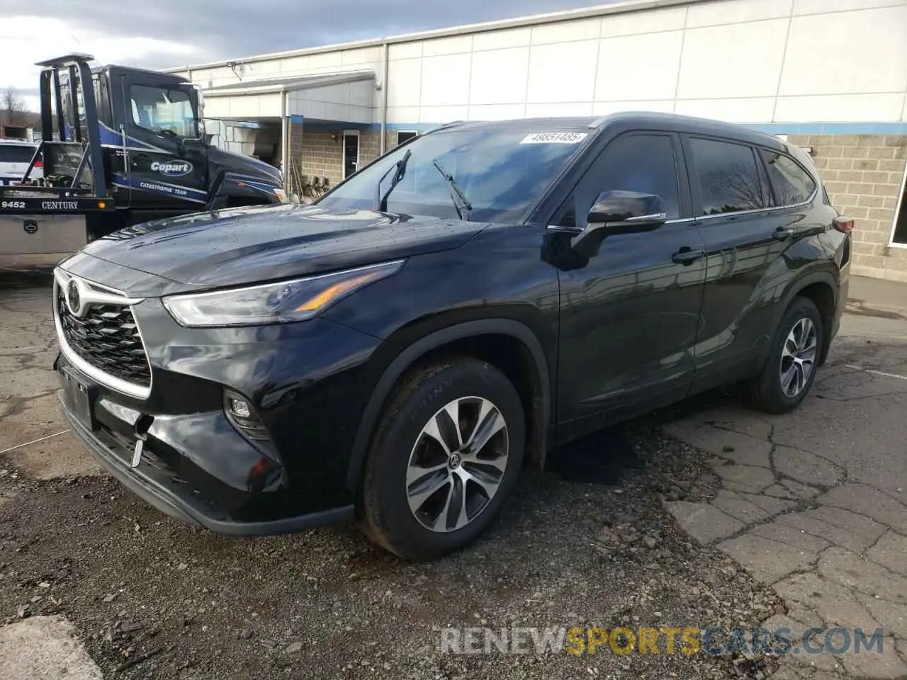 1 Photograph of a damaged car 5TDKDRBH9PS508804 TOYOTA HIGHLANDER 2023