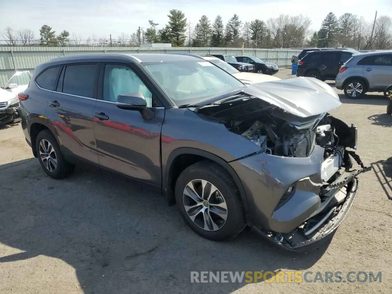 4 Фотография поврежденного автомобиля 5TDKDRBH9PS515526 TOYOTA HIGHLANDER 2023