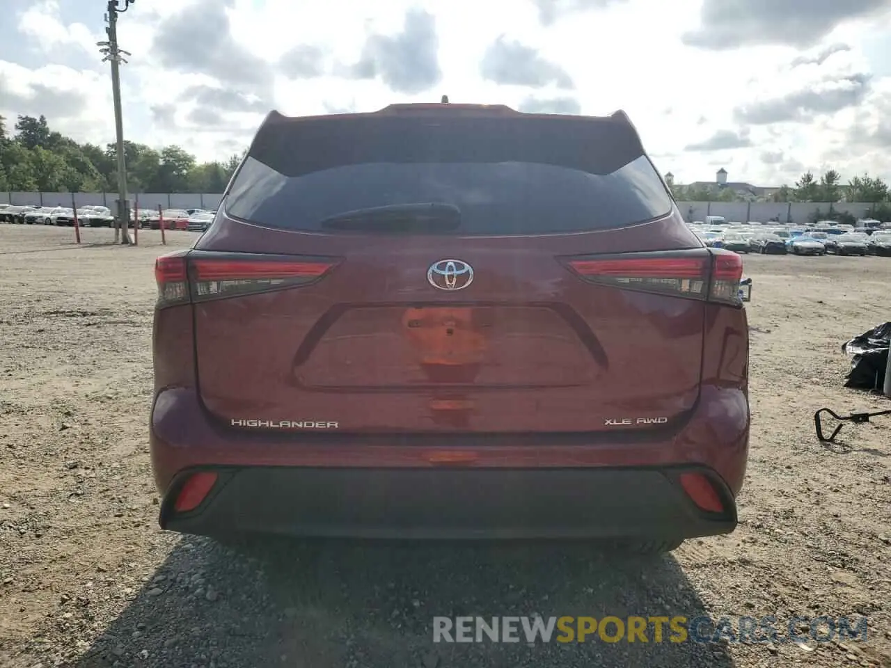 6 Фотография поврежденного автомобиля 5TDKDRBHXPS022406 TOYOTA HIGHLANDER 2023
