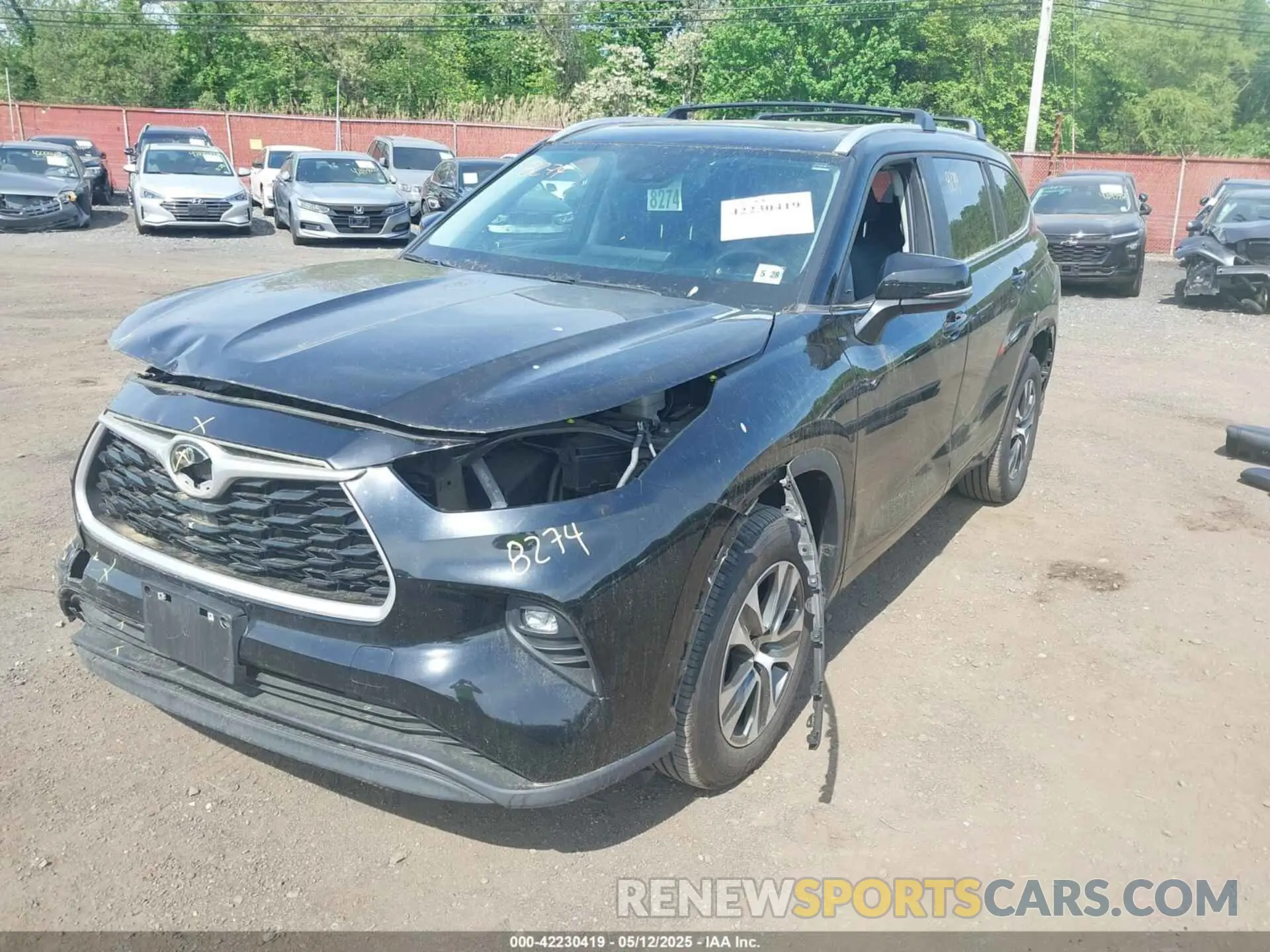 6 Photograph of a damaged car 5TDKDRBHXPS030361 TOYOTA HIGHLANDER 2023