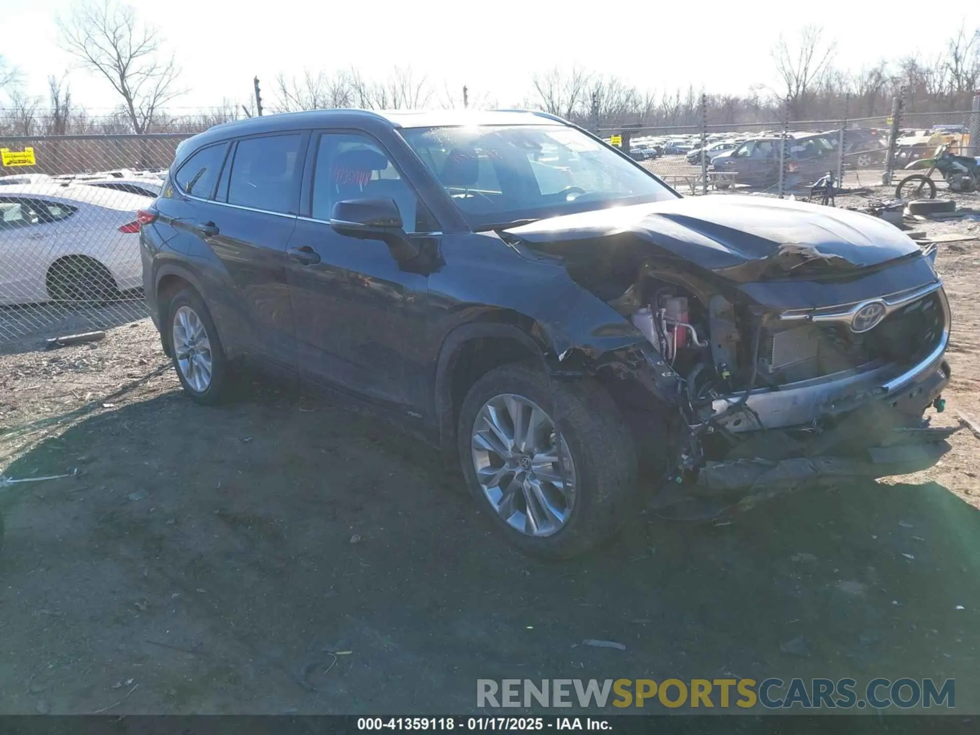 1 Photograph of a damaged car 5TDXBRCH1PS582776 TOYOTA HIGHLANDER 2023