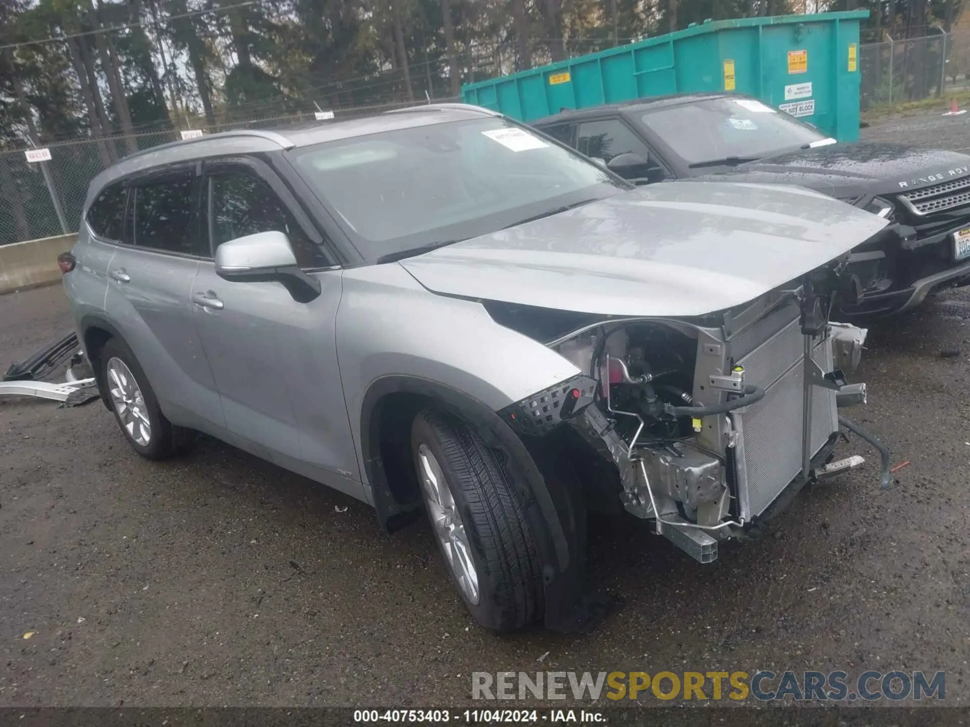 1 Photograph of a damaged car 5TDXBRCH5PS123394 TOYOTA HIGHLANDER 2023
